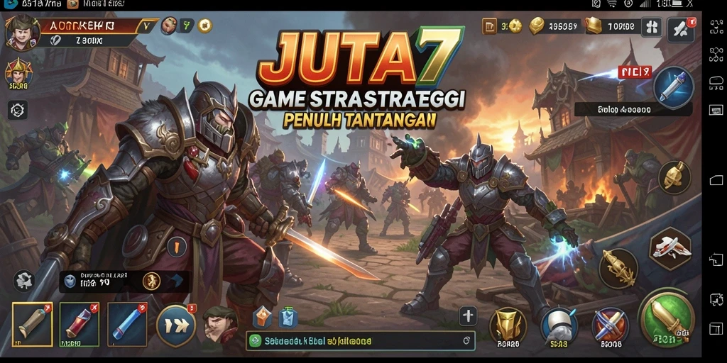 Tampilan gameplay seru di JUTA7 dengan strategi yang mendalam.