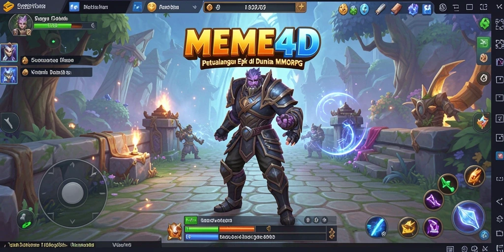 Tampilan gameplay seru di dunia MEME4D dengan petualangan tanpa batas.